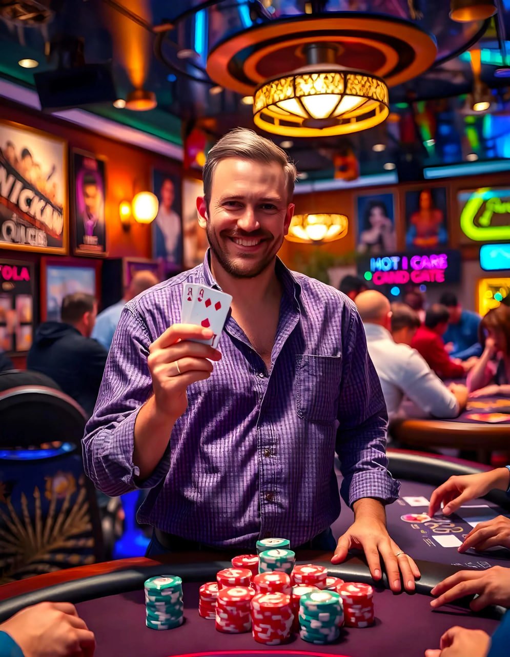 Antarmuka taruhan No Commission Baccarat dengan pilihan Player, Banker, dan Tie